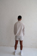 Load image into Gallery viewer, Sand Stripe Linen Boxer Shorts
