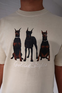 Doberman Tee in Beige