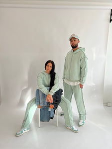 Angie Straight Joggers in Sage